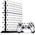 White and Black Polka Dots PS4 Console and Controller Bundle Skin