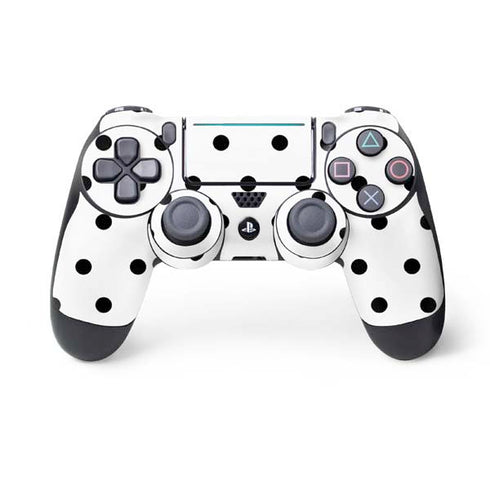 White and Black Polka Dots PS4 Pro/Slim Controller Skin