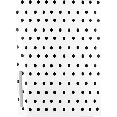 White and Black Polka Dots PS5 Bundle Skin