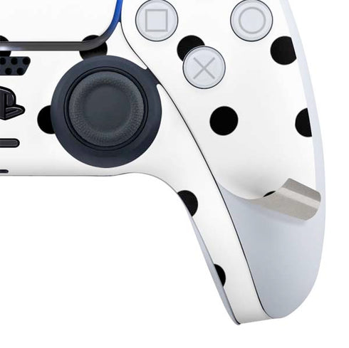 White and Black Polka Dots PS5 Digital Edition Bundle Skin