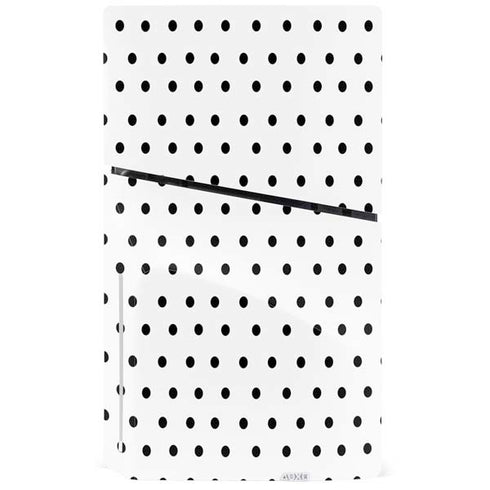 White and Black Polka Dots PS5 Slim Disk Bundle Skin