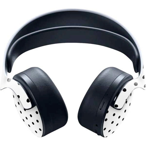 White and Black Polka Dots PULSE 3D Wireless Headset for PS5 Skin
