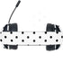 White and Black Polka Dots Razer Kraken X Skin