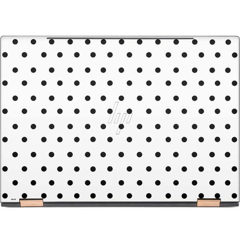 White and Black Polka Dots HP Spectre Skin