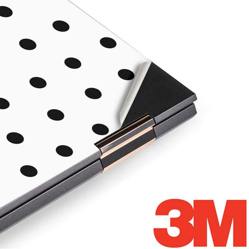 White and Black Polka Dots HP Spectre Skin