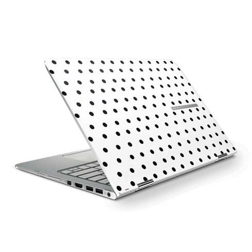 White and Black Polka Dots HP Spectre Skin