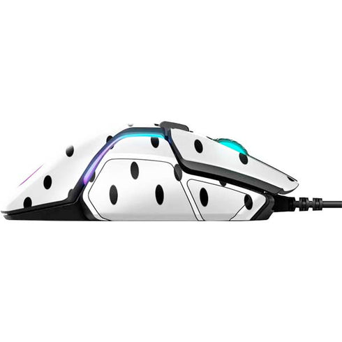 White and Black Polka Dots SteelSeries Rival 600 Gaming Mouse Skin