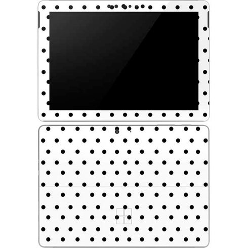 White and Black Polka Dots Surface Go Skin