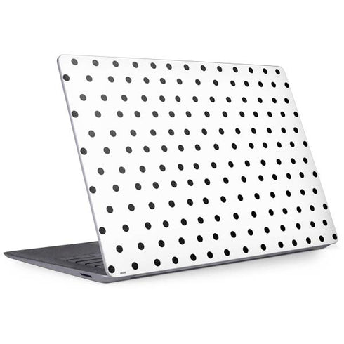 White and Black Polka Dots Surface Laptop 3 13.5in Skin
