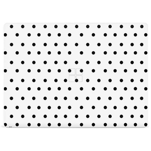 White and Black Polka Dots Surface Laptop 3 13.5in Skin