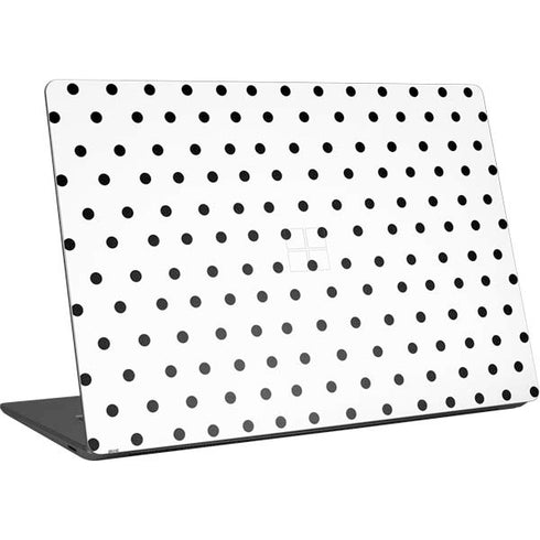 White and Black Polka Dots Surface Laptop 4 15in Skin