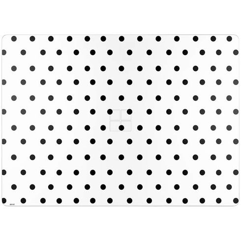 White and Black Polka Dots Surface Laptop 4 15in Skin