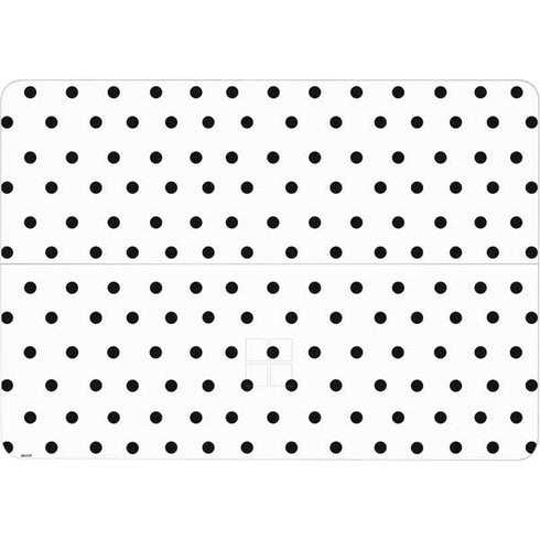 White and Black Polka Dots Surface Laptop Studio Skin