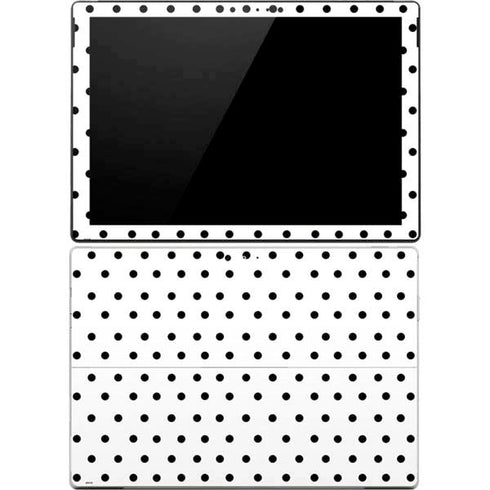 White and Black Polka Dots Surface Pro 4 Skin