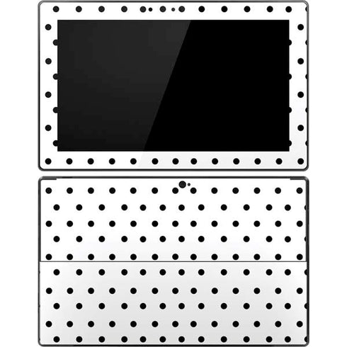 White and Black Polka Dots Surface Pro Tablet Skin