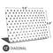 White and Black Polka Dots Universal Laptop 12in (9.8 x 6.8in) Skin