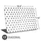 White and Black Polka Dots Universal Laptop 13in (10.6 x 7.6in) Skin