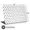 White and Black Polka Dots Universal Laptop 16in (13 x 9.4in) Skin