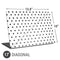 White and Black Polka Dots Universal Laptop 17in (13.8 x 10in) Skin