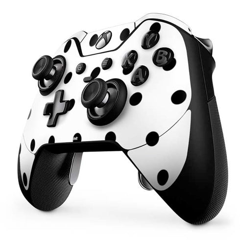 White and Black Polka Dots Xbox One Elite Controller Skin