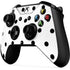 White and Black Polka Dots Xbox One X Controller Skin