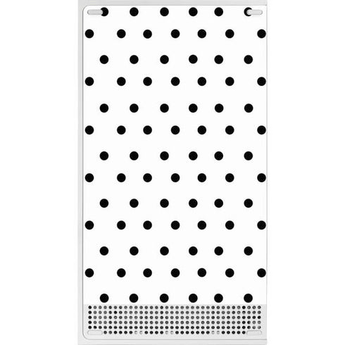 White and Black Polka Dots Xbox Series S Bundle Skin
