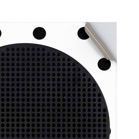 White and Black Polka Dots Xbox Series S Console Skin