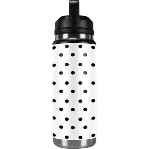 White and Black Polka Dots YETI Rambler 26oz Bottle Skin