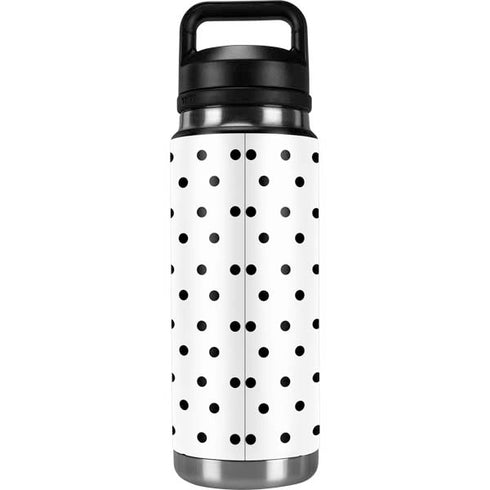 White and Black Polka Dots YETI Rambler 26oz Bottle Skin