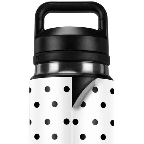 White and Black Polka Dots YETI Rambler 26oz Bottle Skin