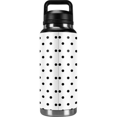 White and Black Polka Dots YETI Rambler 36oz Bottle Skin