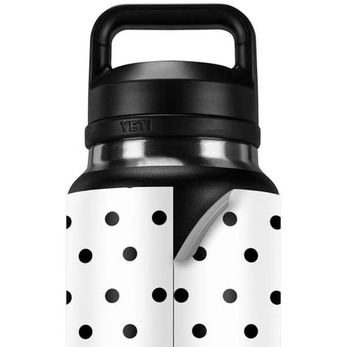 White and Black Polka Dots YETI Rambler 36oz Bottle Skin