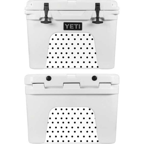 White and Black Polka Dots YETI Tundra 35 Hard Cooler Skin
