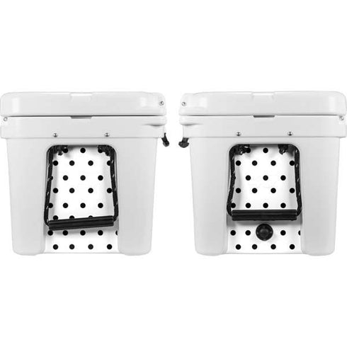 White and Black Polka Dots YETI Tundra 35 Hard Cooler Skin