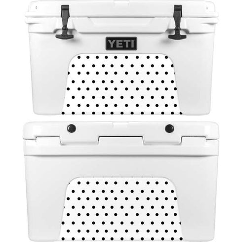 White and Black Polka Dots YETI Tundra 45 Hard Cooler Skin