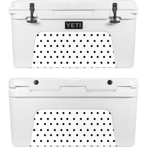 White and Black Polka Dots YETI Tundra 65 Hard Cooler Skin