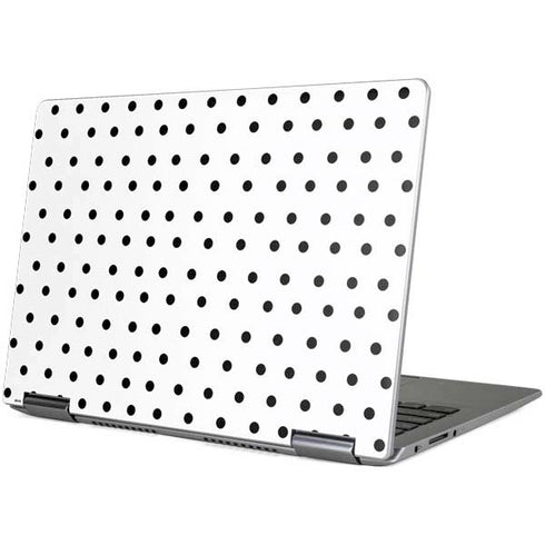 White and Black Polka Dots Yoga 710 14in Skin