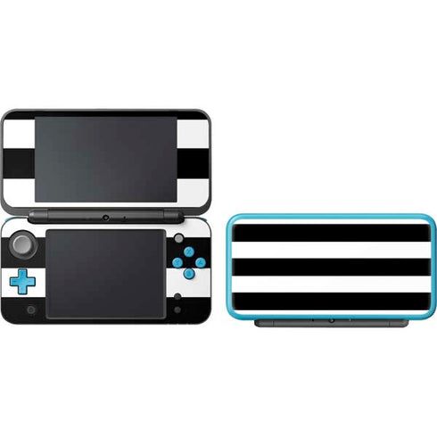 White and Black Stripes Nintendo 2DS XL (2017) Skin