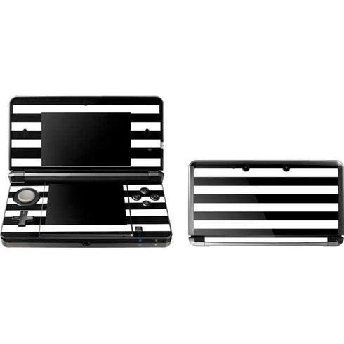 White and Black Stripes 3DS (2011) Skin