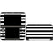 White and Black Stripes 3DS XL 2015 Skin