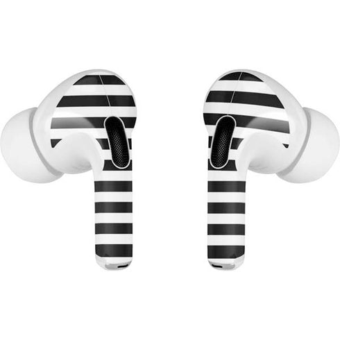 White and Black Stripes AirPods Pro 2nd Gen Skin