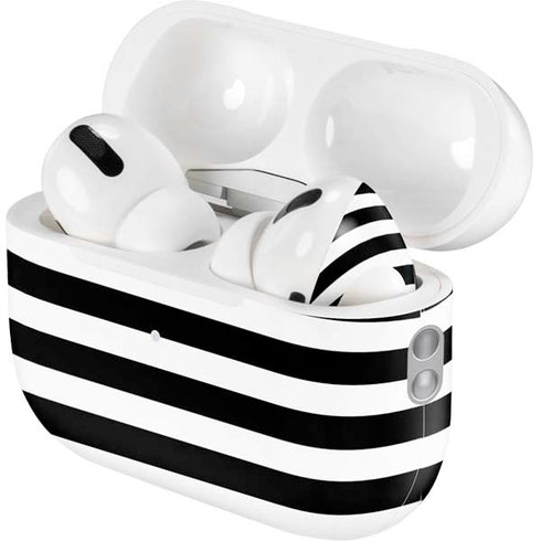 White and Black Stripes AirPods Pro 2nd Gen Skin