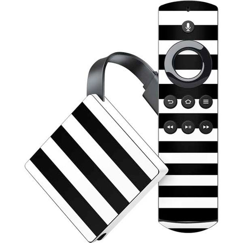 White and Black Stripes Amazon Fire TV Skin
