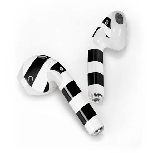 White and Black Stripes Apple AirPods 2 Skin