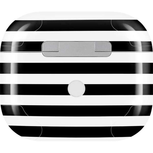 White and Black Stripes Apple AirPods (3rd Gen 2021) Skin
