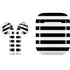 White and Black Stripes Apple AirPods Skin