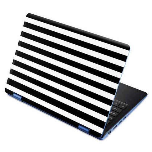 White and Black Stripes Aspire R11 11.6in Skin