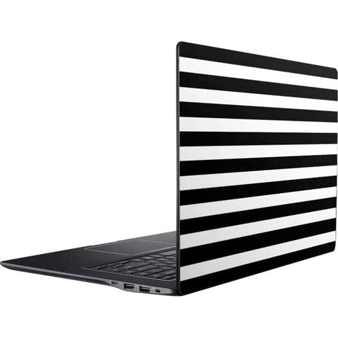 White and Black Stripes Ativ Book 9 (15.6in 2014) Skin