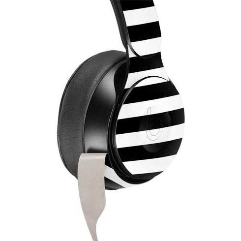 White and Black Stripes Beats Solo Pro Skin