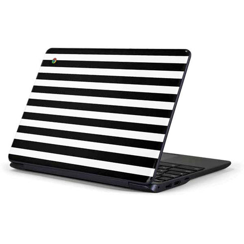 White and Black Stripes Samsung Chromebook Skin